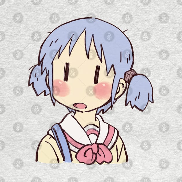 funny mio meme surprised face nichijou by mudwizard